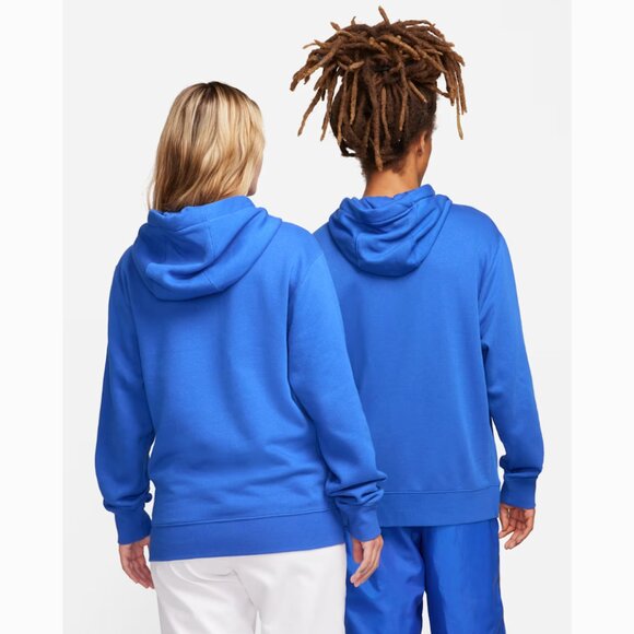 Nike Sportswear Club Fleece Pullover Hoodie Royal Blue Unisex Adult - Picture 5 of 14